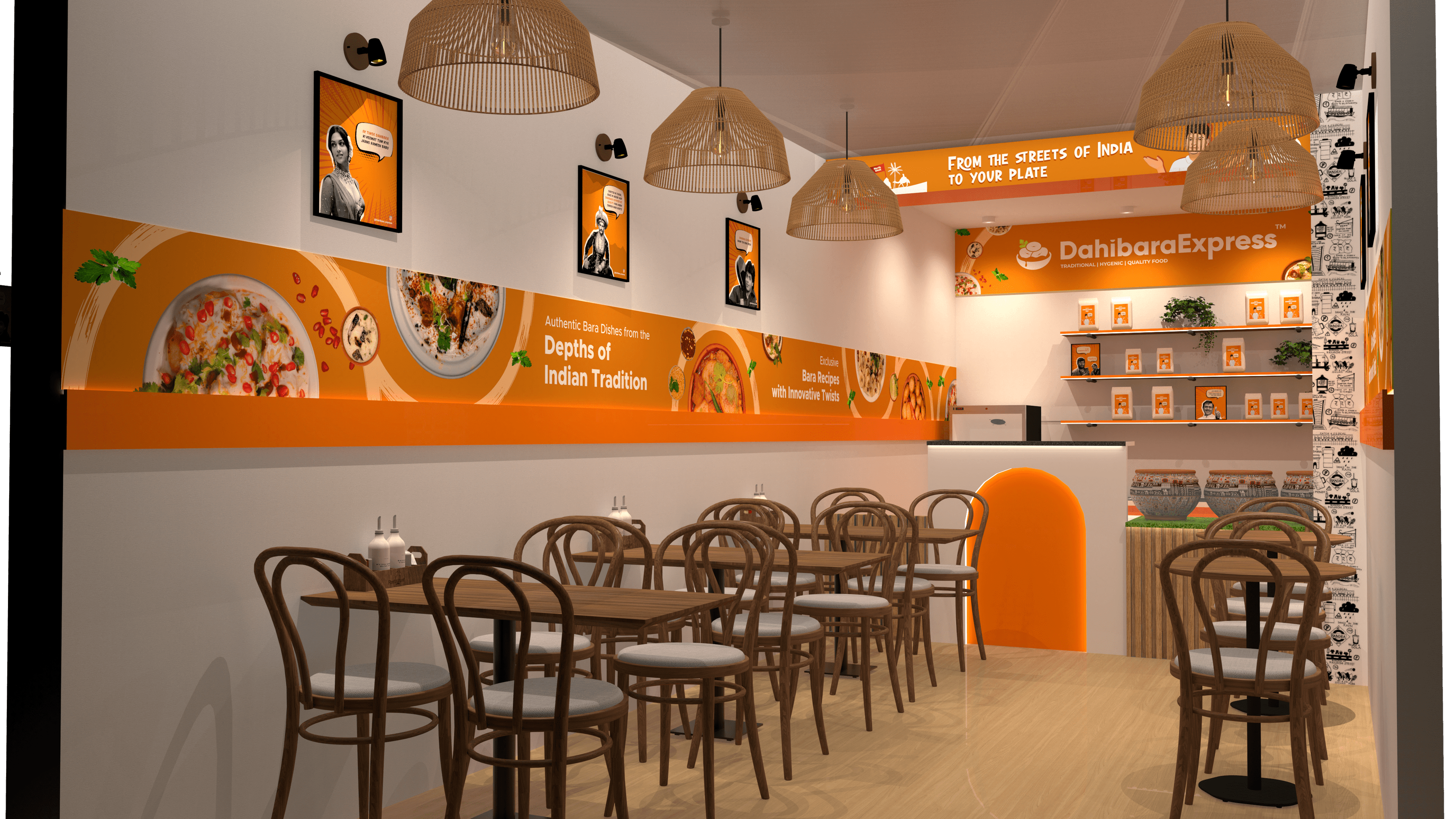 Dahibara Express franchise outlet interior
